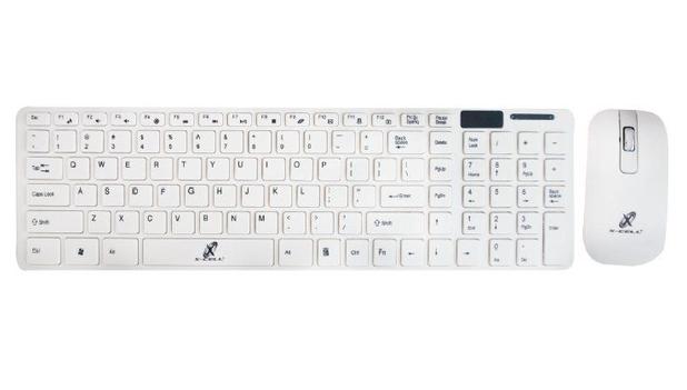 Kit Sem fio Teclado + Mouse Wireless Branco Slim X-Cell Padrão Inglês XC-CB-02 Menor preço em Kit Sem fio Teclado + Mouse Wireless Branco Slim X-Cell Padrão Inglês XC-CB-02