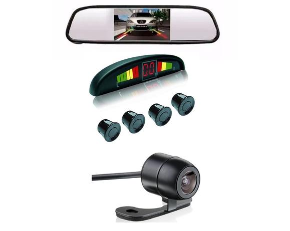 Kit Sensor De Estacionamento Câmera De Ré Espelho Retrovisor Preto - Parking sensor Menor preço em Kit Sensor De Estacionamento Câmera De Ré Espelho Retrovisor Preto - Parking sensor