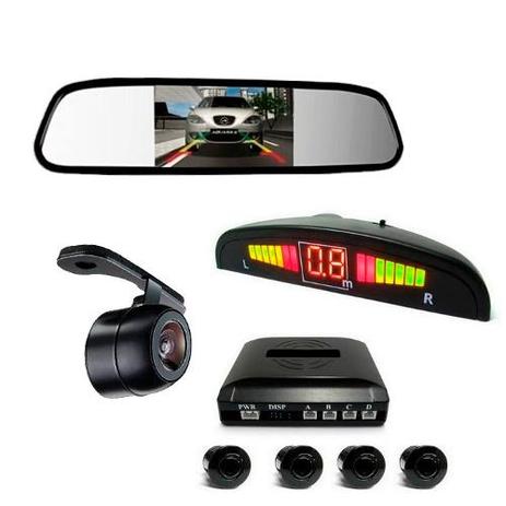 Kit Sensor De Estacionamento Câmera De Ré Espelho Retrovisor vermelho - Ray x é boa?