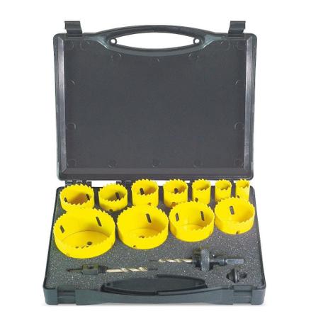Kit Serra Copo Bi-Metálica - 19-76mm - Ref. 14 PCS Rocast 97,0002 Menor preço em Kit Serra Copo Bi-Metálica - 19-76mm - Ref. 14 PCS Rocast 97,0002
