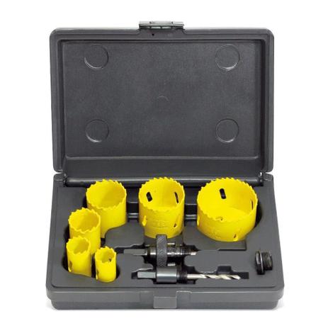Kit Serra Copo Bi-Metálica com Dentes Variáveis 19-57mm Ref. 9 PCS Rocast 97,0001 Menor preço em Kit Serra Copo Bi-Metálica com Dentes Variáveis 19-57mm Ref. 9 PCS Rocast 97,0001
