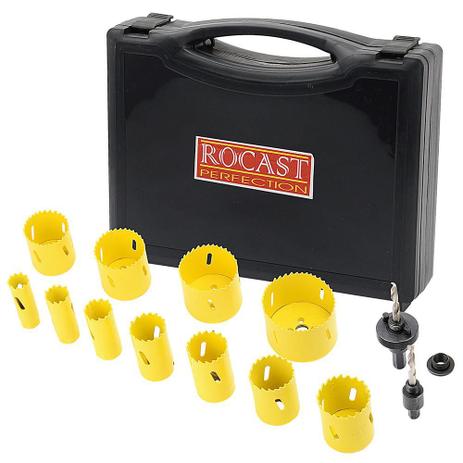Kit Serra Copo Bimetálica com Dentes Variáveis 14 peças 19a76mm 97,0002 ROCAST Menor preço em Kit Serra Copo Bimetálica com Dentes Variáveis 14 peças 19a76mm 97,0002 ROCAST