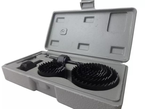 Kit Serra Copo para Madeira com 11 Peças e Maleta EDA-9JO Menor preço em Kit Serra Copo para Madeira com 11 Peças e Maleta EDA-9JO