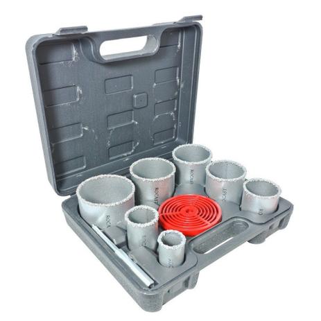Kit Serra Copo Tungstênio - 33-83mm - Ref. 9 PCS Rocast 97,0005 Menor preço em Kit Serra Copo Tungstênio - 33-83mm - Ref. 9 PCS Rocast 97,0005