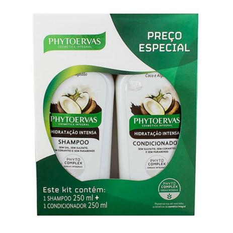 Kit sh + co phytoervas 250ml hidratação intensa Menor preço em Kit sh + co phytoervas 250ml hidratação intensa