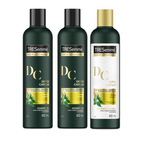 Kit Shampoo 2 unidades + Condic Tresseme Detox Capilar 400ml - Tresemmé Menor preço em Kit Shampoo 2 unidades + Condic Tresseme Detox Capilar 400ml - Tresemmé