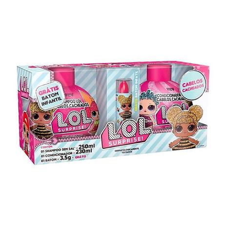 Kit Shampoo 250ml +Condicionador 230ml Lol Surprise Cabelos Cacheados - View cosmetics é boa?