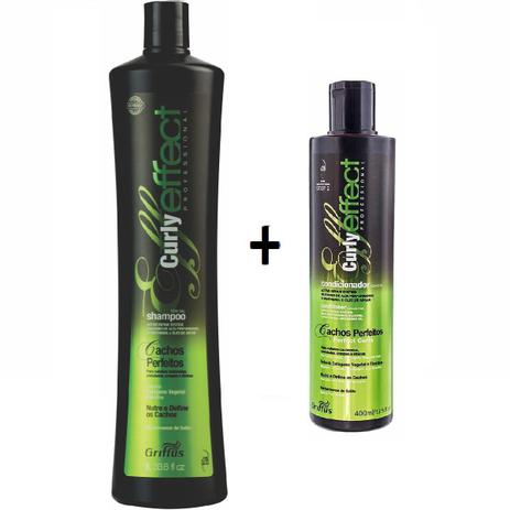 Kit Shampoo Cachos Perfeitos Curly Effect 1L - Grátis Condicionador Curly Effect Professional 400ml - Griffus Menor preço em Kit Shampoo Cachos Perfeitos Curly Effect 1L - Grátis Condicionador Curly Effect Professional 400ml - Griffus