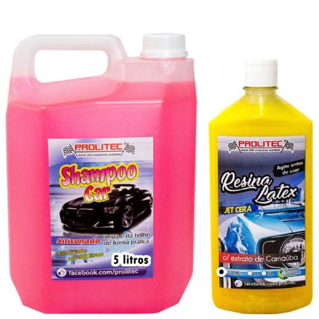 Kit shampoo car lava auto 5 litros + jet cera com carnaúba 500 ml - Prolitec Menor preço em Kit shampoo car lava auto 5 litros + jet cera com carnaúba 500 ml - Prolitec