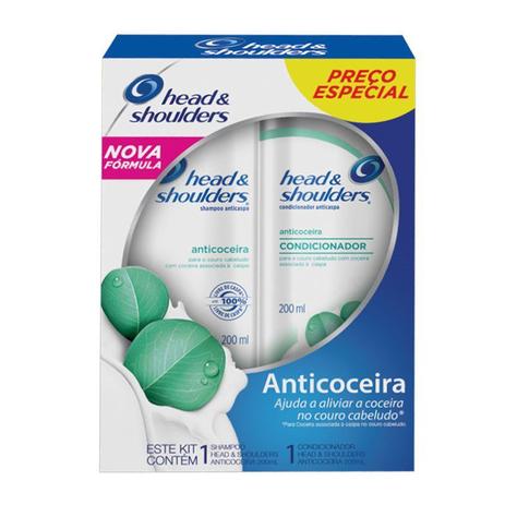 Kit Shampoo + Condicionador Head Shoulders Anti Coceira 200ml - Head e shoulders Menor preço em Kit Shampoo + Condicionador Head Shoulders Anti Coceira 200ml - Head e shoulders