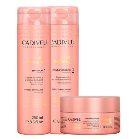 Kit Shampoo + Condicionador + Máscara Capilar Cadiveu Hair Remedy Cuidados Diários - Cadiveu Professional é ruim? Kit Shampoo + Condicionador + Máscara Capilar Cadiveu Hair Remedy Cuidados Diários - Cadiveu Professional é boa?