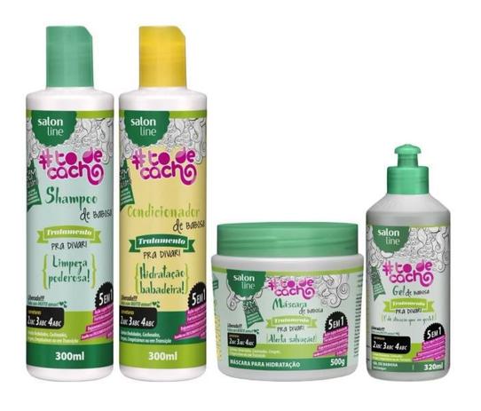 Kit Shampoo Condicionador Mascara E Gel De Babosa Salon Line No Magalu Magazine Luiza