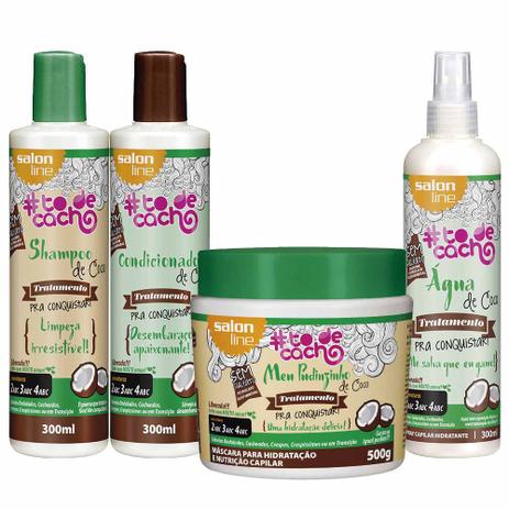 Kit Shampoo Condicionador Máscara e Spray Tratamento para Conquistar Todecacho - Salon Line Menor preço em Kit Shampoo Condicionador Máscara e Spray Tratamento para Conquistar Todecacho - Salon Line