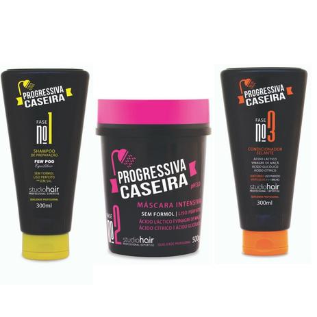 Kit shampoo + condicionador + mascara progressiva caseira Muriel Menor preço em Kit shampoo + condicionador + mascara progressiva caseira Muriel