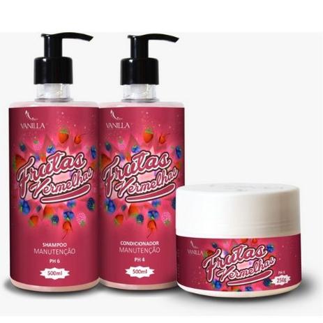 Kit Shampoo Condicionador Mascara Vanilla Uso Diário 500 Ml Menor preço em Kit Shampoo Condicionador Mascara Vanilla Uso Diário 500 Ml
