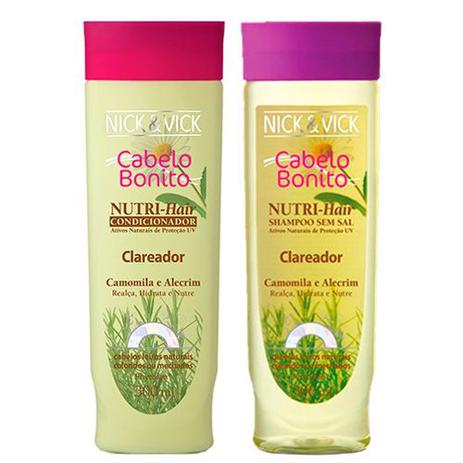 Kit Shampoo + Condicionador Nick Vick Nutri-Hair Clareador Menor preço em Kit Shampoo + Condicionador Nick Vick Nutri-Hair Clareador
