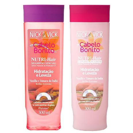 Kit Shampoo + Condicionador Nick Vick Nutri-Hair Hidratação e Limpeza Menor preço em Kit Shampoo + Condicionador Nick Vick Nutri-Hair Hidratação e Limpeza