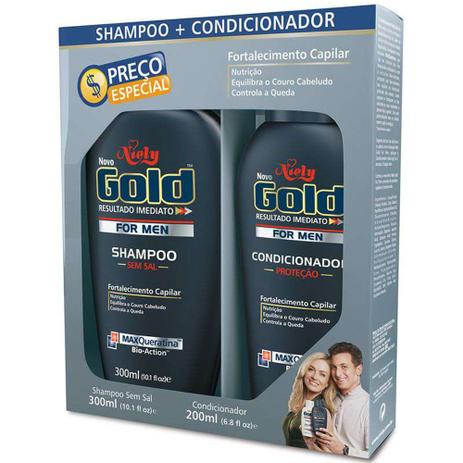 Kit Shampoo + Condicionador Niely Gold for Men Menor preço em Kit Shampoo + Condicionador Niely Gold for Men