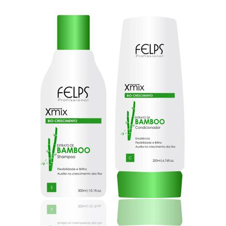 Kit Shampoo+Condicionador Xmix Bamboo Profissional Felps 200ml Menor preço em Kit Shampoo+Condicionador Xmix Bamboo Profissional Felps 200ml