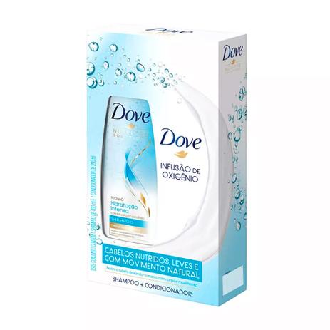 Kit Shampoo Dove Hidratação Intensa 400 Ml + Condicionador Menor preço em Kit Shampoo Dove Hidratação Intensa 400 Ml + Condicionador