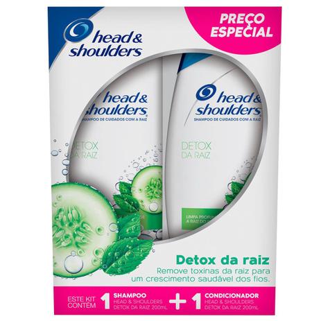 Kit Shampoo e Condicionador Anticaspa HeadShoulders Detox -  200ml - Head  shoulders é boa?