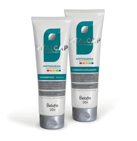 Kit Shampoo e Condicionador Antiqueda VITALCAP - 240ml - Vitalcap - belofio Menor preço em Kit Shampoo e Condicionador Antiqueda VITALCAP - 240ml - Vitalcap - belofio