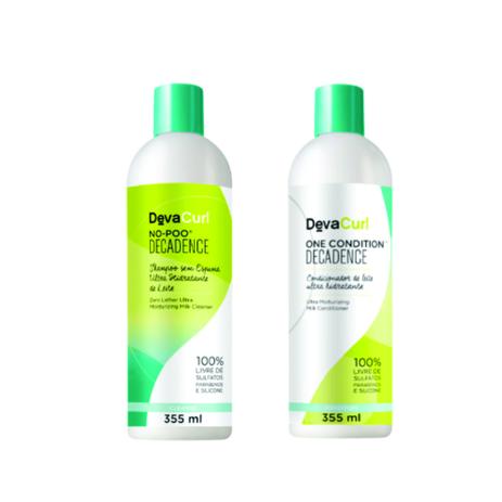 Kit Shampoo e Condicionador Deva Curl Decadence 2x355ml Menor preço em Kit Shampoo e Condicionador Deva Curl Decadence 2x355ml