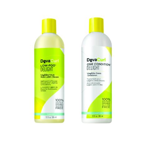 Kit Shampoo e Condicionador Deva Curl Delight 2x355ml Menor preço em Kit Shampoo e Condicionador Deva Curl Delight 2x355ml
