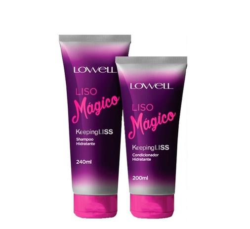 Kit Shampoo e Condicionador Liso Magico Lowell Menor preço em Kit Shampoo e Condicionador Liso Magico Lowell