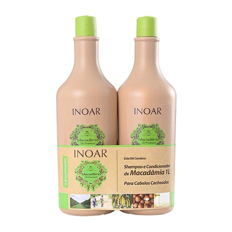 Kit Shampoo e Condicionador Macadâmia Oil Premium 1L - Inoar Menor preço em Kit Shampoo e Condicionador Macadâmia Oil Premium 1L - Inoar
