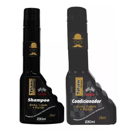 Kit Shampoo e Condicionador Masculino 3 em 1 Barba, Cabelo e Bigode 230ml Gold - Carisma Menor preço em Kit Shampoo e Condicionador Masculino 3 em 1 Barba, Cabelo e Bigode 230ml Gold - Carisma