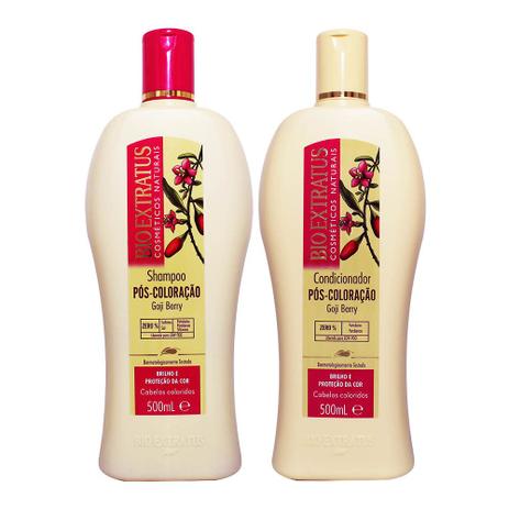 Kit Shampoo e Condicionador Pós Coloração Goji Berry 500ml - Bio Extratus Menor preço em Kit Shampoo e Condicionador Pós Coloração Goji Berry 500ml - Bio Extratus