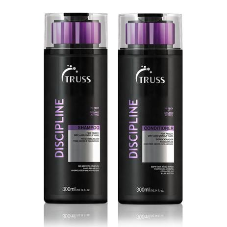 Kit Shampoo e Condicionador Truss Discipline Cabelos Volumosos - 300ml Menor preço em Kit Shampoo e Condicionador Truss Discipline Cabelos Volumosos - 300ml