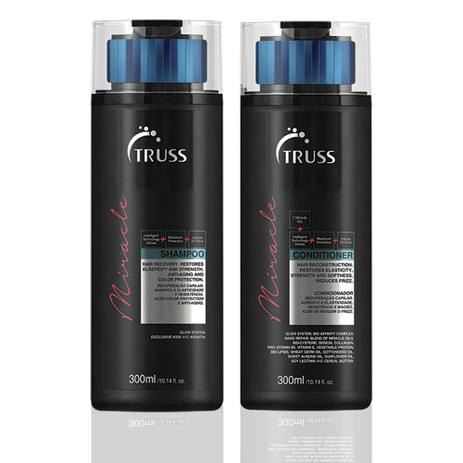 Kit Shampoo e Condicionador Truss Miracle - 300ml Menor preço em Kit Shampoo e Condicionador Truss Miracle - 300ml