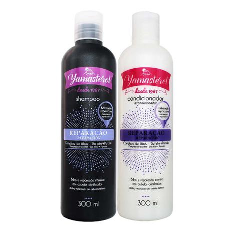Kit Shampoo e Condicionador Yamasterol Reparação 300ml - Yamá Menor preço em Kit Shampoo e Condicionador Yamasterol Reparação 300ml - Yamá