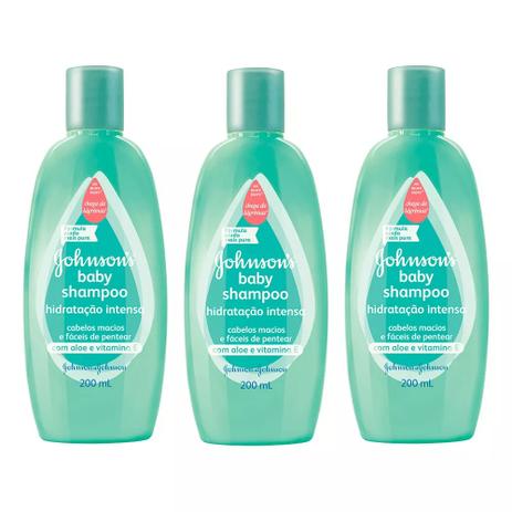 Kit Shampoo Johnsons Baby Hidratação Intensa 200ml 3 Unidades Menor preço em Kit Shampoo Johnsons Baby Hidratação Intensa 200ml 3 Unidades