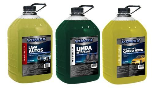 Kit Shampoo Lava Auto + Limpa Estofado A Seco + Aromatizante - Vonixx Menor preço em Kit Shampoo Lava Auto + Limpa Estofado A Seco + Aromatizante - Vonixx