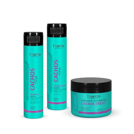 Kit Shampoo Low poo+ cond. Co Wash + Máscara hidratante - Duetto Menor preço em Kit Shampoo Low poo+ cond. Co Wash + Máscara hidratante - Duetto
