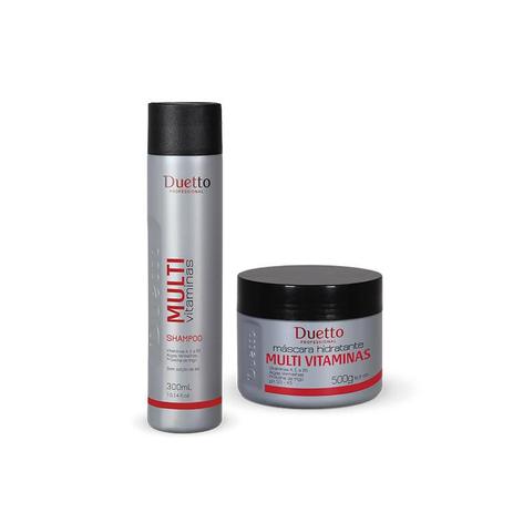 Kit Shampoo + Máscara Multi Vitaminas Duetto 500g é boa?