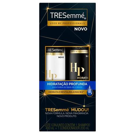 Kit Shampoo Tresemme Hidratação Profunda 400ml + Condicionador 200ml Menor preço em Kit Shampoo Tresemme Hidratação Profunda 400ml + Condicionador 200ml