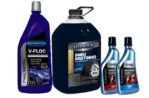 Kit Shampoo V-floc Pneu Pretinho Hidracouro Higicouro Vonixx Menor preço em Kit Shampoo V-floc Pneu Pretinho Hidracouro Higicouro Vonixx