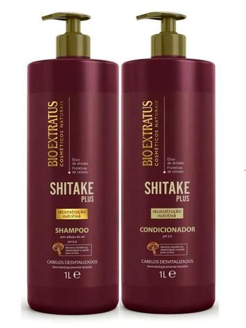 Kit Shitake Plus Shampoo + Condicionador 1 Litro - Bio Extratus Menor preço em Kit Shitake Plus Shampoo + Condicionador 1 Litro - Bio Extratus