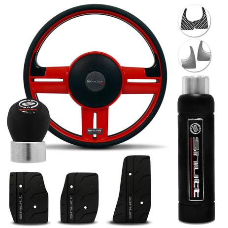 Kit Shutt Volante Rallye RS Vermelho Aplique Prata Carbono + Pedaleiras Manoplas Câmbio Freio Pretas Menor preço em Kit Shutt Volante Rallye RS Vermelho Aplique Prata Carbono + Pedaleiras Manoplas Câmbio Freio Pretas