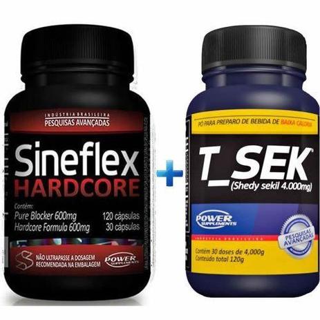 Kit - Sineflex Hardcore 150 Caps + T_Sek 120g - Power Supplements Menor preço em Kit - Sineflex Hardcore 150 Caps + T_Sek 120g - Power Supplements