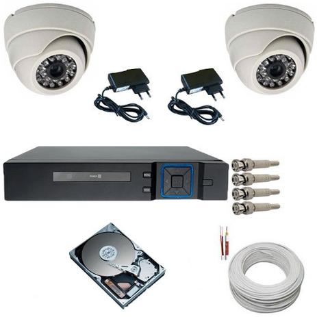 Kit Sistema de Segurança com 02 Câmeras Infravermelho Dome 1000 Linhas DVR Multi HD 4 canais + HD 500 Gigas - Power Menor preço em Kit Sistema de Segurança com 02 Câmeras Infravermelho Dome 1000 Linhas DVR Multi HD 4 canais + HD 500 Gigas - Power