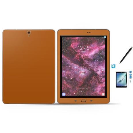 Kit Skin Adesivo Protetor Galaxy Tab S3 - T820/T825 / Caneta Touch + Pel Vidro (Laranja) - Skin t18 Menor preço em Kit Skin Adesivo Protetor Galaxy Tab S3 - T820/T825 / Caneta Touch + Pel Vidro (Laranja) - Skin t18