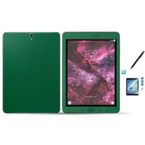 Kit Skin Adesivo Protetor Galaxy Tab S3 - T820/T825 / Caneta Touch + Pel Vidro (Verde) - Skin t18 é boa?