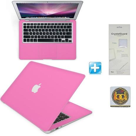 Kit Skin Adesivo Protetor Macbook Air 13,3” + Protetor de Teclado Transparente + Brinde (Rosa) - Bd cases é boa?