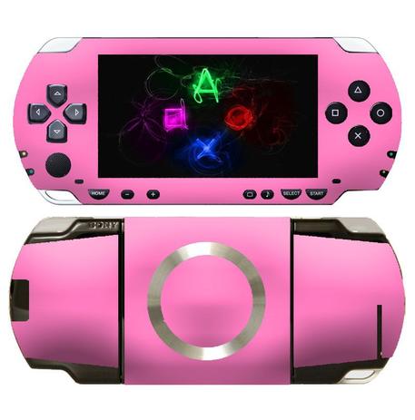 Kit Skin Adesivo Protetor PSP 1000 Fat (Rosa) - Bd cases Menor preço em Kit Skin Adesivo Protetor PSP 1000 Fat (Rosa) - Bd cases