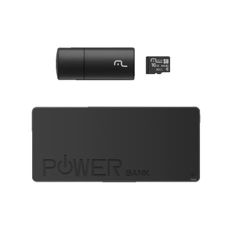 Kit smartphone: power bank pendrive cartao de memoria cl10 16gb - Multilaser Menor preço em Kit smartphone: power bank pendrive cartao de memoria cl10 16gb - Multilaser